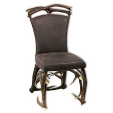 Sedia con aste di cervo. Corna. M: 60x55 cm x H 110 cm 114423 