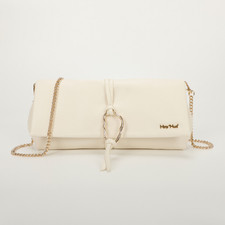 POCHETTE CON ACCESSORIO DORATO