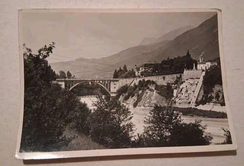 Cartolina ponte nelle alpi - ponte,