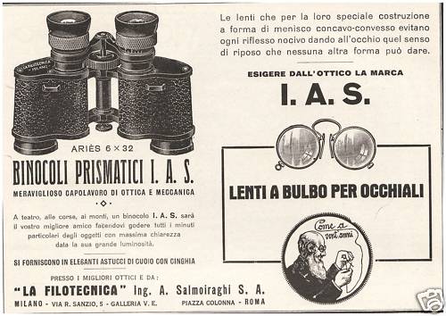 Pubblicita 1928 binocolo - pubblicita',