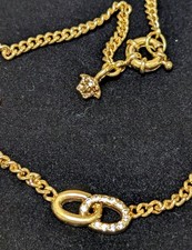 versace collana oro doppia