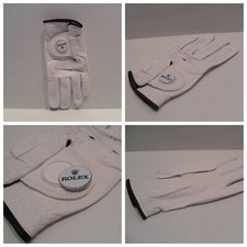 Guanto da golf Rolex con pennarello a sfera rimovibile - NUOVO - uomo mano sinistra grande