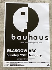 BAUHAUS Concert poster - Glasgow 2008 live music band show tour Gig memorabilia.