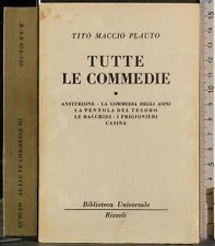 BUR. TUTTE LE COMMEDIE. VOL 1. TITO MACCIO PLAUTO. RIZZOLI.