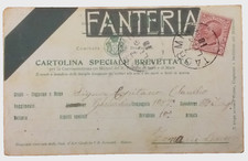 FRANCHIGIA WW1 WW1 CART.SPECIALE BREVETTATA FANTERIA SOPRAS.ALPINI 1918 BAGNOLI