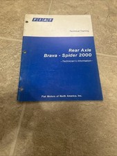 Fiat spider 2000 rear axle
