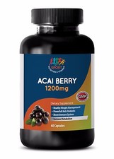Capsule di Acai - ACAI BERRY 1200MG - Aumenta la salute cardiovascolare - 1Bot 60Ct