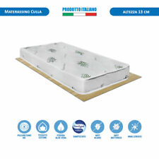 Materassino culla 60x120 per bambini e neonati alto 13cm anallergico traspirante