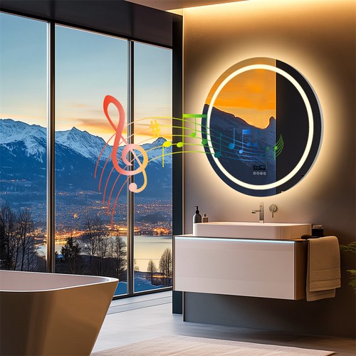 Specchio bagno rotondo con - bagno, 32"