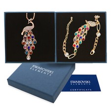Bracciale collana pavone donna - bracciale,