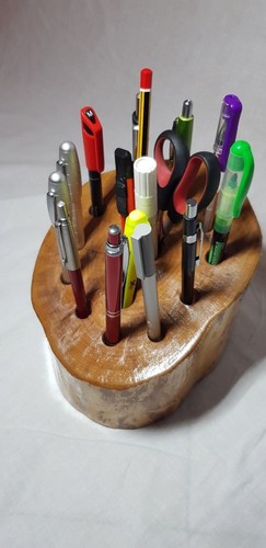Ceppo portamatite legno - portamatite in, di