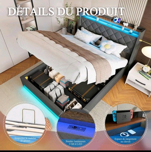 Letto 140x190 con rete - cm,
