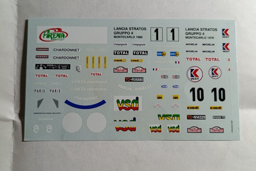 Decals lancia stratos - decals,