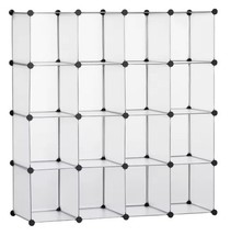 HOMCOM 16 Cubes Transparent