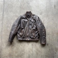 Giacca Moto Pelle Marrone