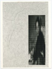 TRA137 Photo Originale Vintage Jiri Kolar Oeuvre collage Rien ou presque 1983