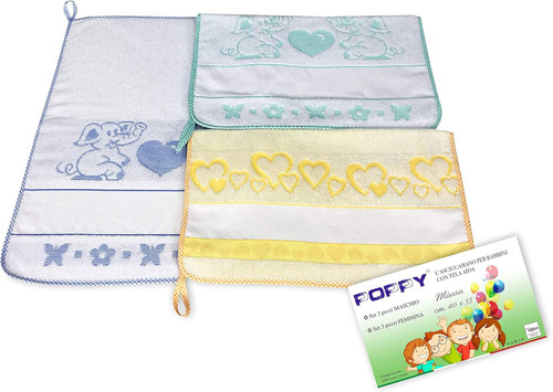 Set asciugamani asilo - 3, poppy