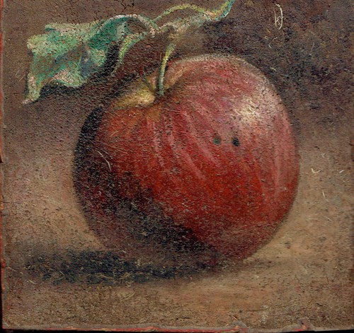 Dipinto olio tavoletta - olio, natura