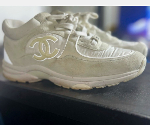Sneakers basse chanel bianche - sneakers,