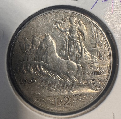 Regno lire 1908 lira - 2,