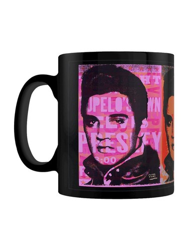 Tazza nera elvis presley - tazza,