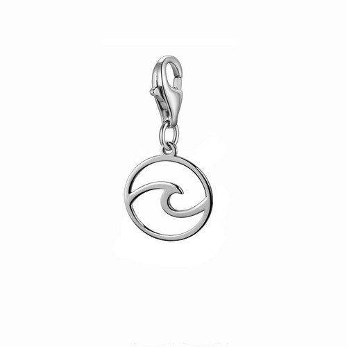 Charm ciondolo onda argento - charm,