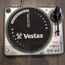 Vestax PDX-2000 Silver con tappetino antiscivolo originale, cavo audio e filo di terra testato