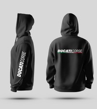 felpa con cappuccio  tributo ducati nera xs s m l xl 2xl 3xl 4xl 5xl