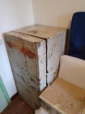 Baule antico in Metallo da viaggio vintage. Chiave Mancante.