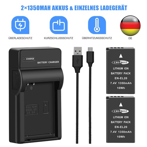 El20 el20a batteria - en-el20,