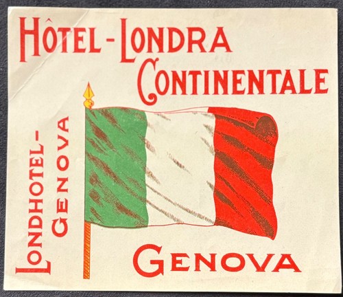 Genova italia grande - genova, etichetta