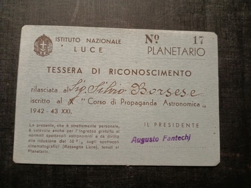 Tessera ventennio pnf - ventennio,