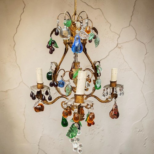 Lampadario vintage ferro - lampadario,