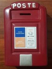 Salvadanaio Cassetta Postale in Ceramica-Poste Italiane-Senza scatola - Vintage