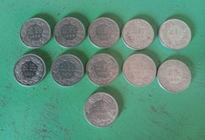 Undici monete da 2 Franchi svizzeri Helvetia Anni di conio dal 1968 al 1986