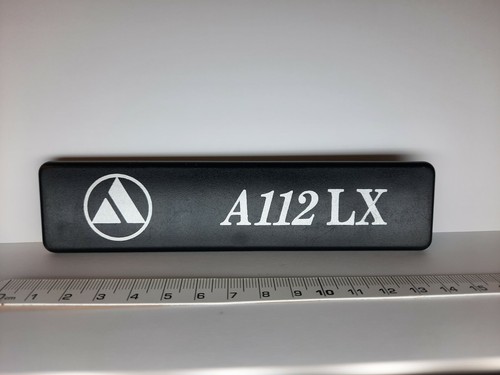 A112 scritta targa plastica - scritta,