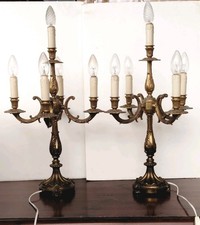 Coppia Candelabri Antichi In