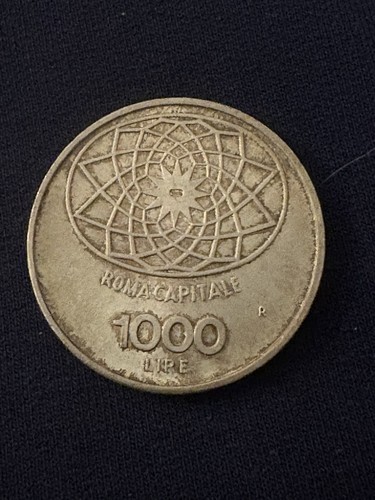 Moneta 1000 lire roma - moneta, capitale