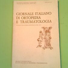 GIORNALE ITALIANO DI ORTOPEDIA E TRAUMATOLOGIA MARZO 1994 VOL XX FASC. 1