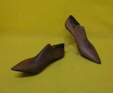✅ ANTICO PAIO DI FORME IN LEGNO DA CALZOLAIO SCARPE DONNA ANNI 30 ANTIQUE - 4483
