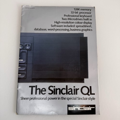 The sinclair pubblicità a4 - sinclair, ql