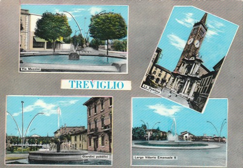 Treviglio cartolina - treviglio,