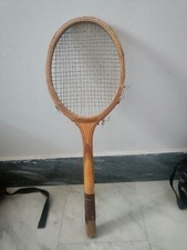 Racchetta Da Tennis GOLD CRESCENT  In Legno Anni 70 - Vintage Da Collezione