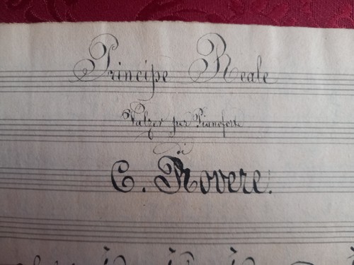 Antico spartito manoscritto - ,