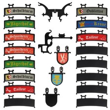 Playmobil insegne corporative casa a graticcio castello dei cavalieri...