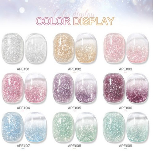 Gel ice flake - ice, glitter