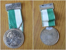 MEDAGLIA SVIZZERA 100 JAHRE MILITARSCHUTZEN EGGERSRIET 1872 1972 NON argento