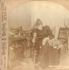 Antique Stereoview Photo Woman