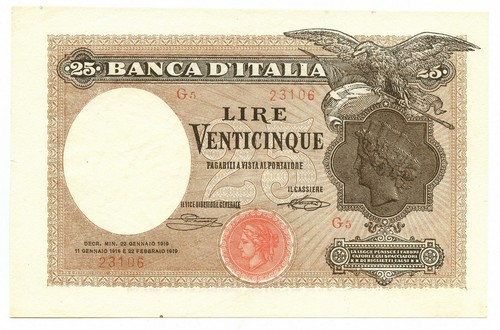 Lire banca italia aquila - 25, d'italia