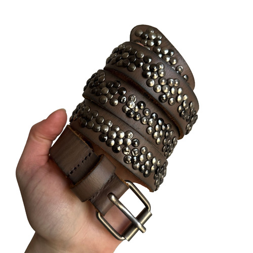 Cintura vintage pelle - , marrone